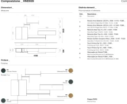Soggiorno completo Rapallo di Santalucia in laccato opaco a prezzo Outlet