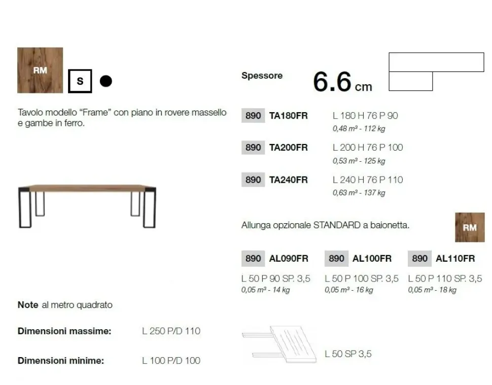 Tavolo allungabile Frame di Devina nais a prezzo riservato