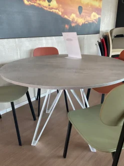 Tavolo Apple Zamagna in laminato Rotondo allungabile scontato 37%