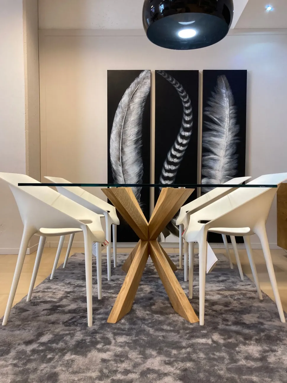 Tavolo Artigianale Tavolo fisso in cristallo PREZZI OUTLET -50%