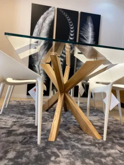 Tavolo Artigianale Tavolo fisso in cristallo PREZZI OUTLET -50%