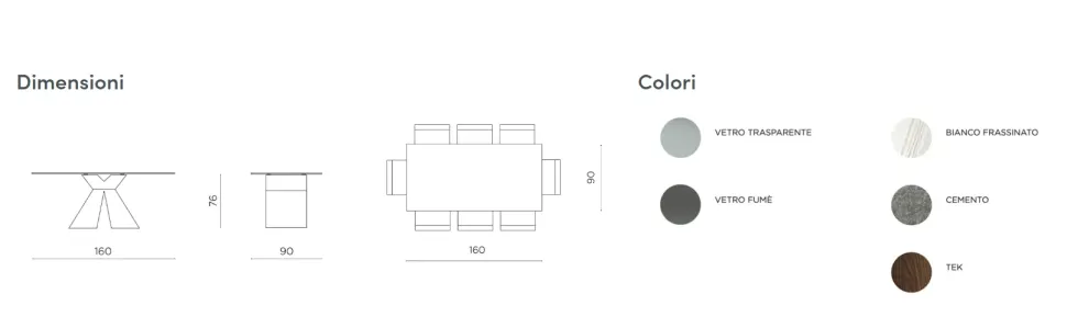 Tavolo Artigianale Zaffiro PREZZI OUTLET -36%
