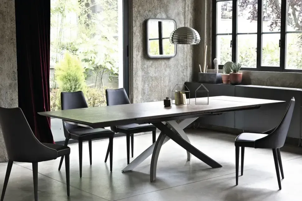 Tavolo Artistico Bontempi in vetro Fisso scontato 20%