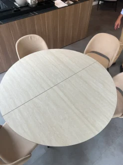 Tavolo Barone  Bontempi in ceramica Rotondo allungabile scontato 35%