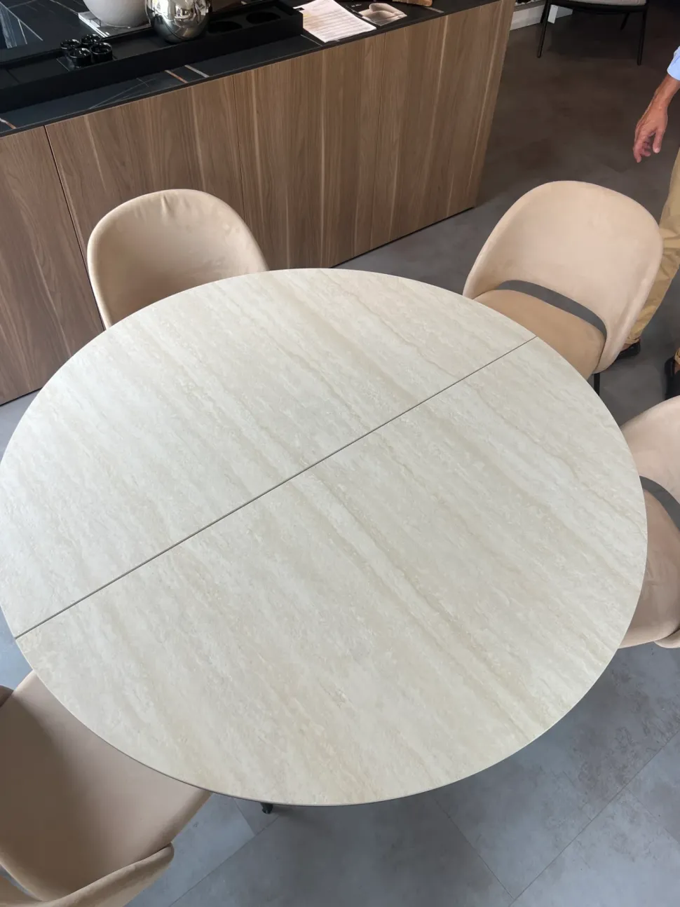 Tavolo Barone Bontempi in ceramica Rotondo allungabile scontato 35%