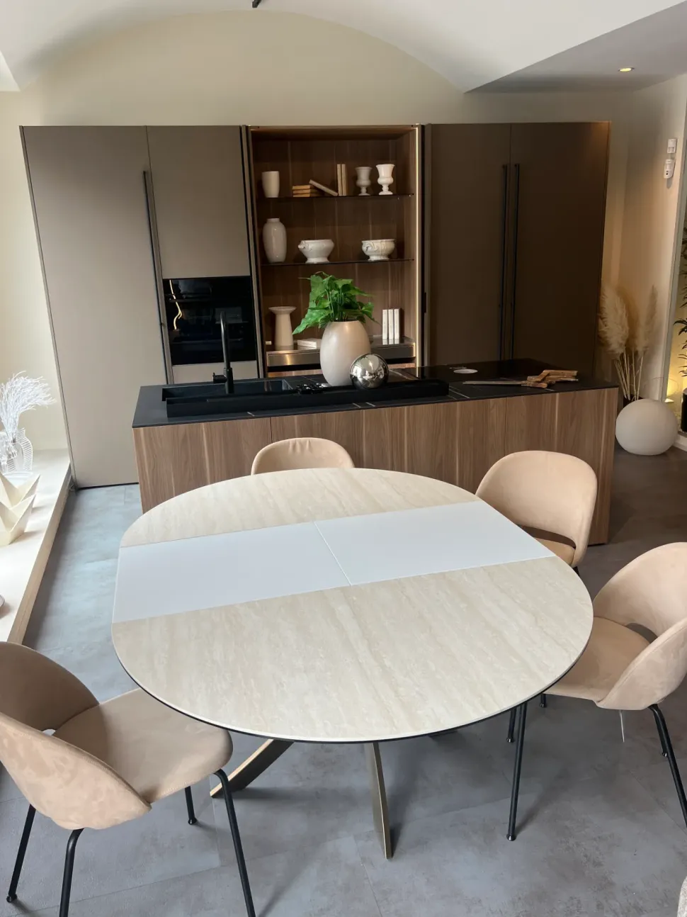 Tavolo Barone Bontempi in ceramica Rotondo allungabile scontato 35%