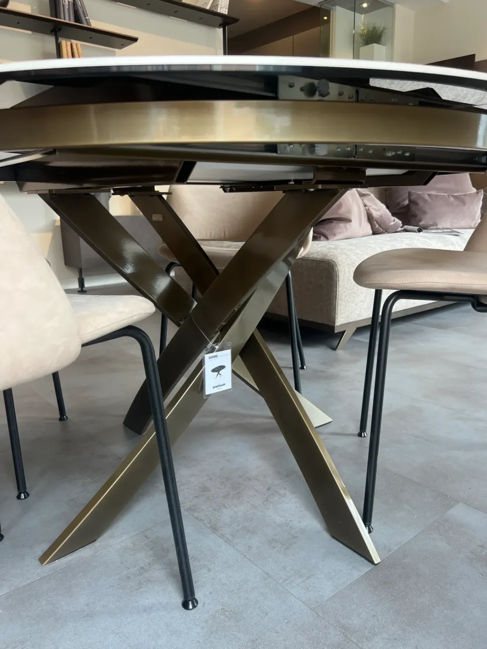 Tavolo Barone Bontempi in ceramica Rotondo allungabile scontato 35%