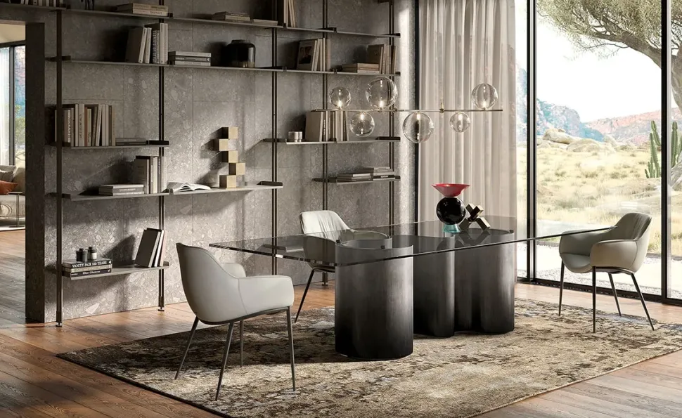 Tavolo Cattelan italia Papel glass PREZZI OUTLET -40%