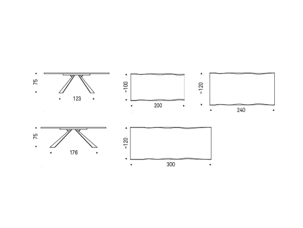 TAVOLO Cattelan Eliot wood SCONTATO a PREZZI OUTLET