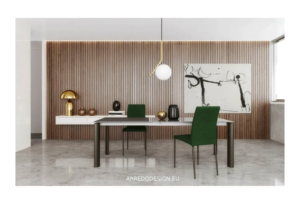 Tavolo Circle Zamagna in ceramica Rettangolare allungabile scontato 30%