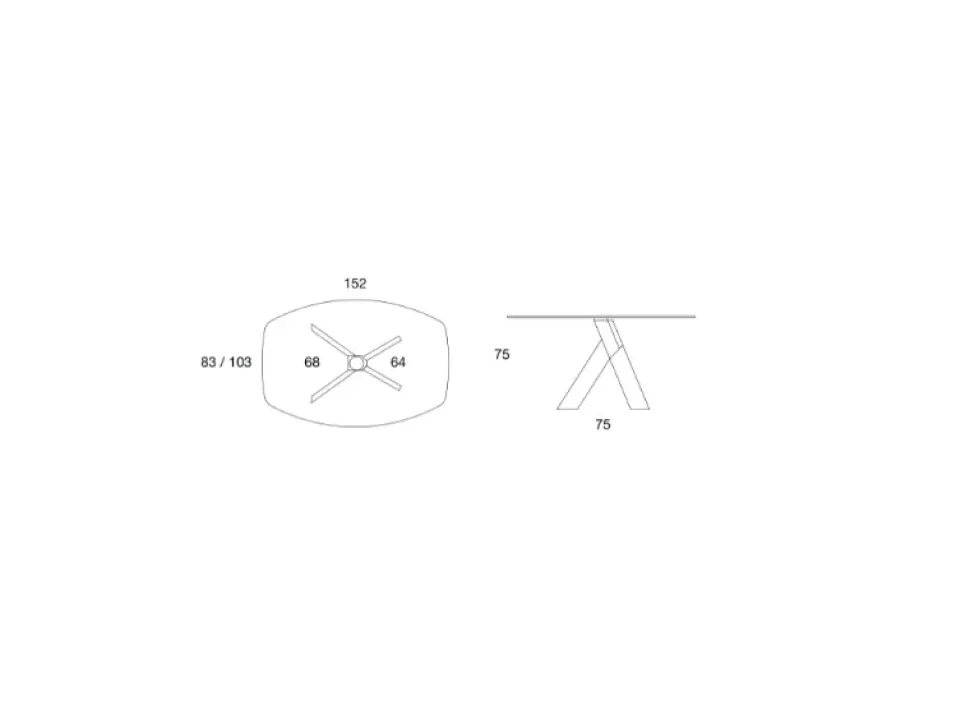 Tavolo Compar Moa PREZZI OUTLET -30%