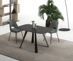 Tavolo con piano in altri materiali quadrato di Easyline a PREZZO OUTLET