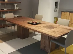 Tavolo con piano in legno rettangolare di Riva 1920 a PREZZO OUTLET