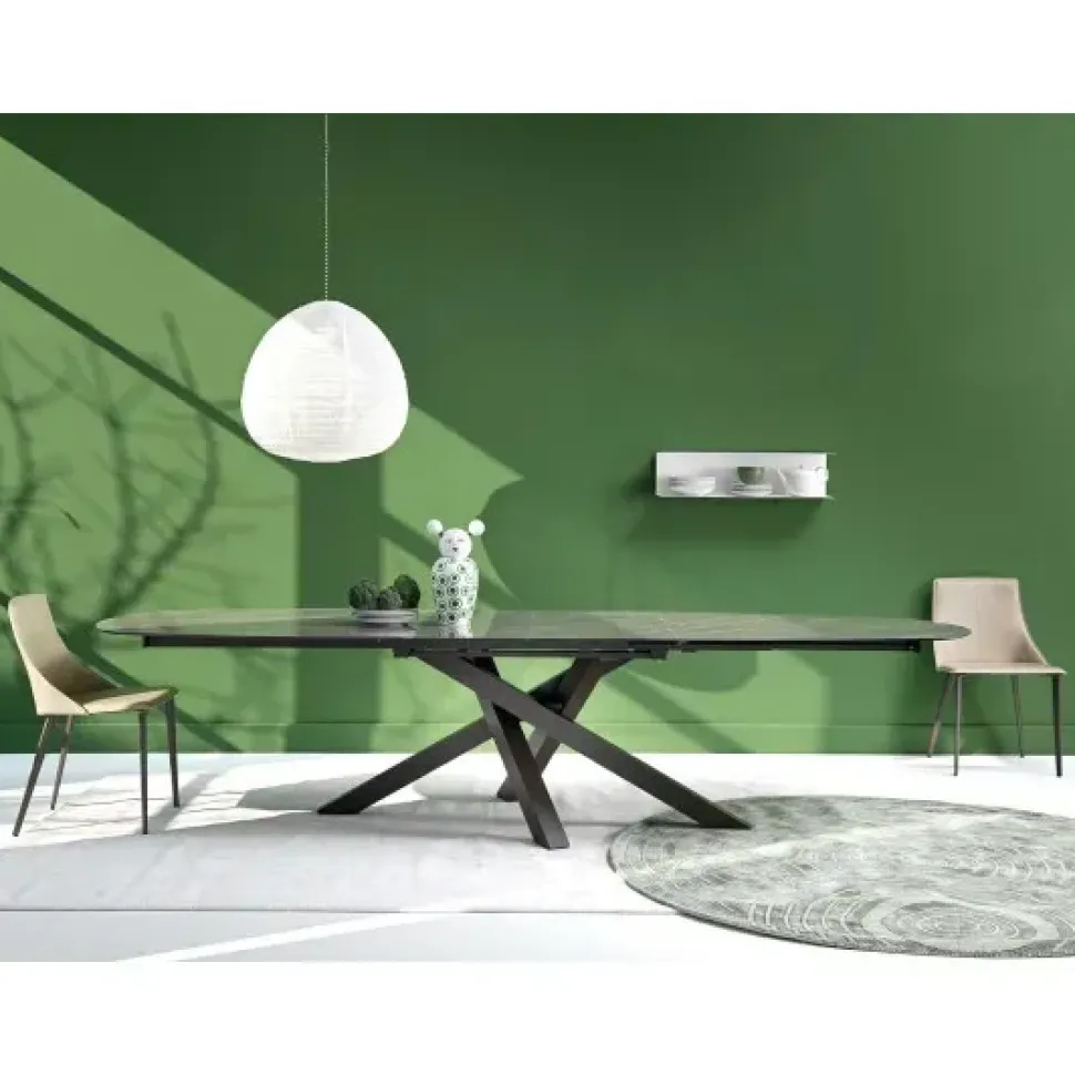 Tavolo con piano in marmo rettangolare di Artigianale a PREZZO OUTLET