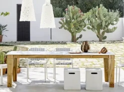 Tavolo con piano in pietra rettangolare di Gervasoni a PREZZO OUTLET