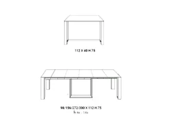 Tavolo consolle modello A3 Ozzio a prezzo scontato