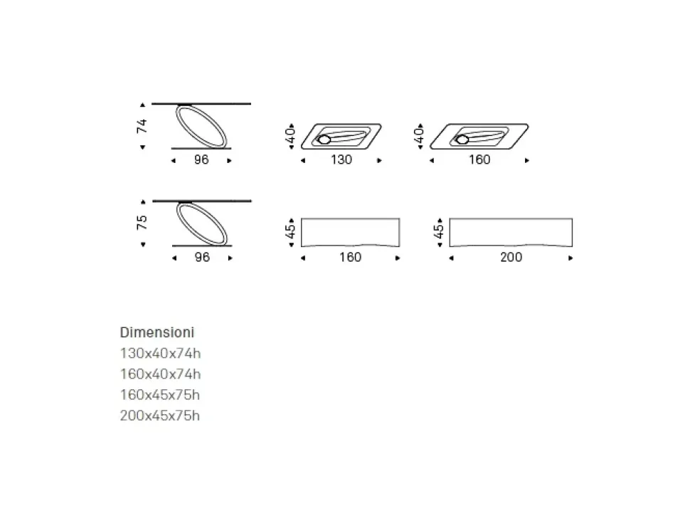 Tavolo consolle modello Tour Cattelan italia in Offerta Outlet