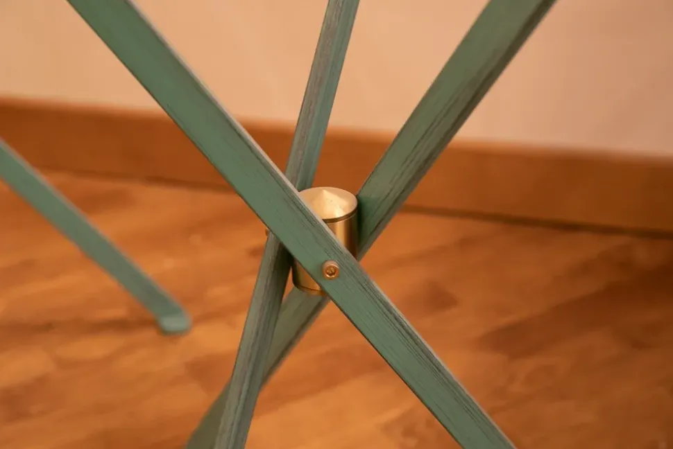 Tavolo Coppia di tavoli riva in ferro e cristallo bisellato Artigianale a prezzo ribassato