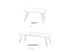 TAVOLO Easyline Agape SCONTATO a PREZZI OUTLET