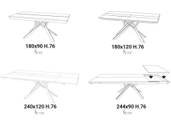 TAVOLO Easyline Lungo largo SCONTATO a PREZZI OUTLET  affrettati
