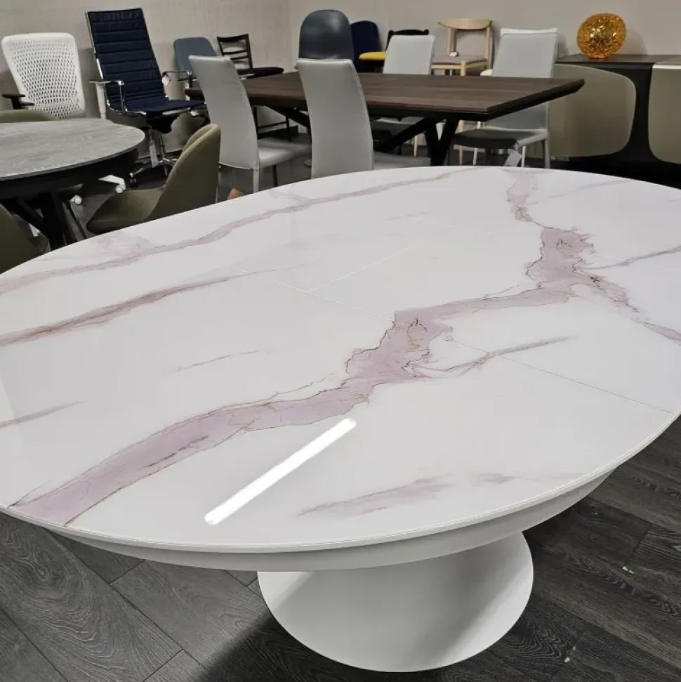 Tavolo Eclipse Ozzio in vetro Allungabile scontato 43%