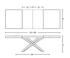 Tavolo Fahrenheit 160  Altacom a prezzo scontato