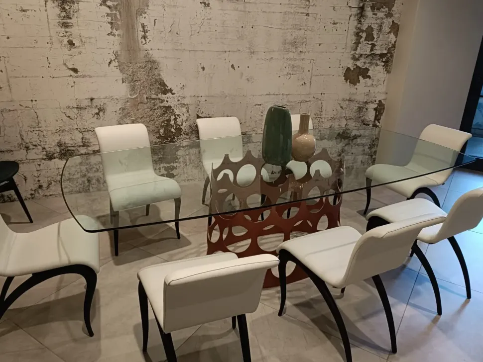 Tavolo in altri materiali ellittico Jean Porada a prezzo ribassato