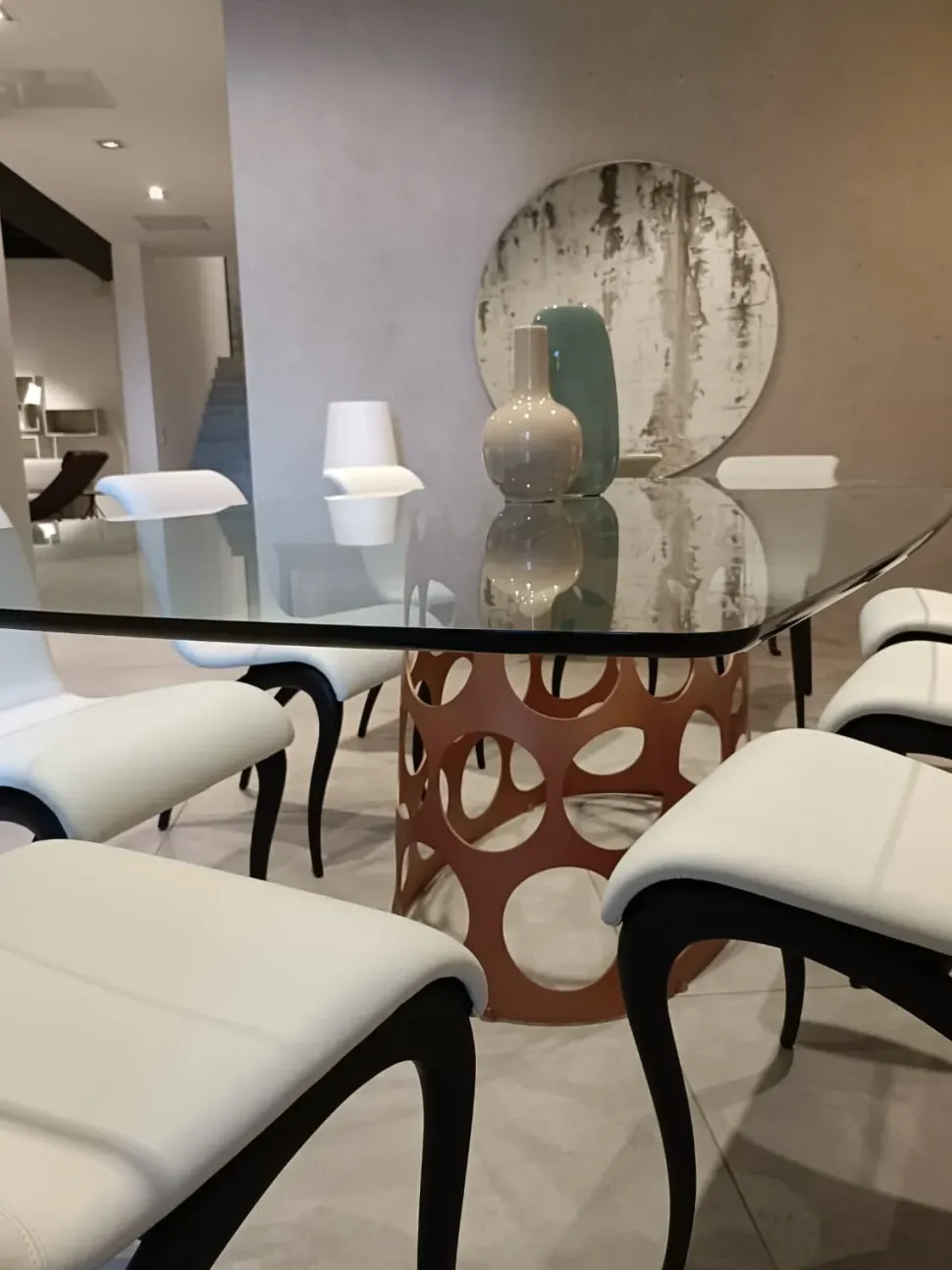 Tavolo in altri materiali ellittico Jean Porada a prezzo ribassato