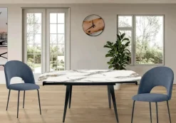 Tavolo in ceramica ellittico Tavolo Domus mobili a prezzo scontato