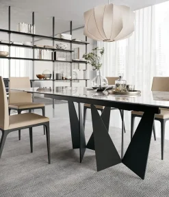 Tavolo in ceramica ovale Tavolo eiffel Dall'agnese in offerta outlet