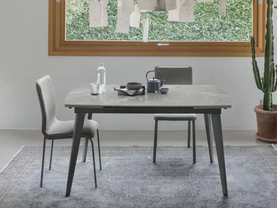 Tavolo in ceramica rettangolare 05 Artigianale in offerta outlet