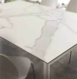 Tavolo in ceramica rettangolare Micha Artigianale in offerta outlet