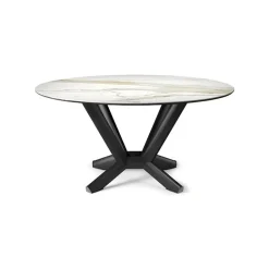 Tavolo in ceramica rotondo Planer keramik round Cattelan in offerta outlet