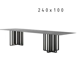 Tavolo in laccato rettangolare Shade lema Lema in offerta outlet