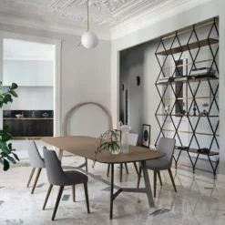 Tavolo in laminato ovale Vertigo Sangiacomo a prezzo ribassato