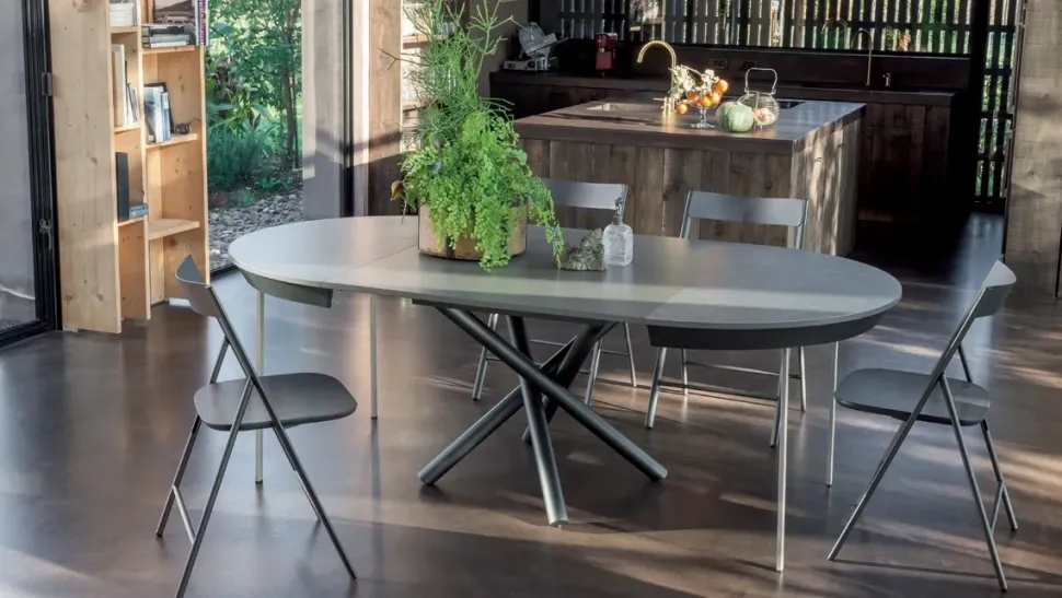 Tavolo in laminato rettangolare Fahrenheit round Altacom a prezzo scontato