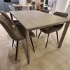Tavolo in laminato rettangolare Tavolo + sedie  Artigianale in offerta outlet