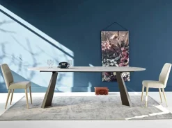 Tavolo in laminato rotondo Bluma round Sedie brianza in offerta outlet