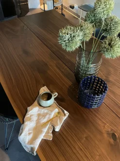 Tavolo in legno rettangolare Plank sky Riva 1920 in offerta outlet