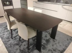 Tavolo in legno rettangolare Jiku Lema in offerta outlet