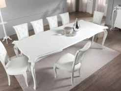 Tavolo in legno rettangolare Modello chanel Artigianale a prezzo ribassato