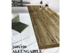 Tavolo in legno rettangolare Air allungabile 160x100 Lago a prezzo ribassato