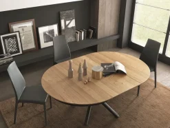 Tavolo in legno rotondo Fahrenheit round Altacom a prezzo scontato