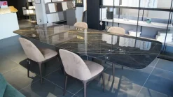 Tavolo in marmo ovale Eiffel Dall'agnese in offerta outlet