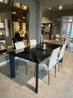 Tavolo in vetro rettangolare Frame Ditre italia in offerta outlet