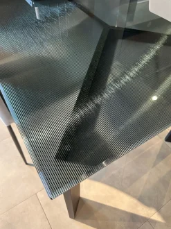 Tavolo in vetro rettangolare Frame Ditre italia in offerta outlet