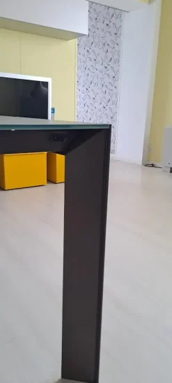 Tavolo in vetro rettangolare Genio Bontempi in offerta outlet