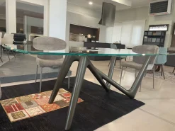 Tavolo in vetro sagomato Tavolo esse Compar a prezzo scontato