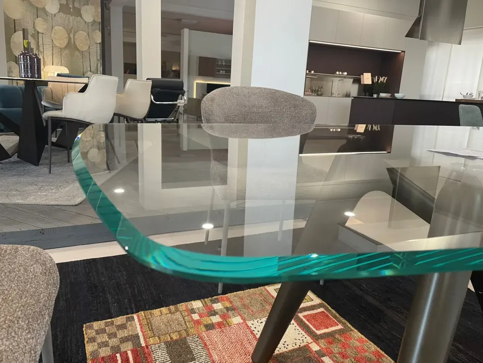 Tavolo in vetro sagomato Tavolo esse Compar a prezzo scontato