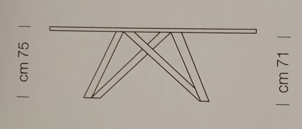 Tavolo Materia Di lazzaro in OFFERTA OUTLET -30%